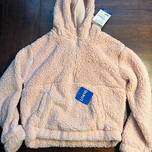 Mondetta Soft Pink Sherpa Kids Hoodie